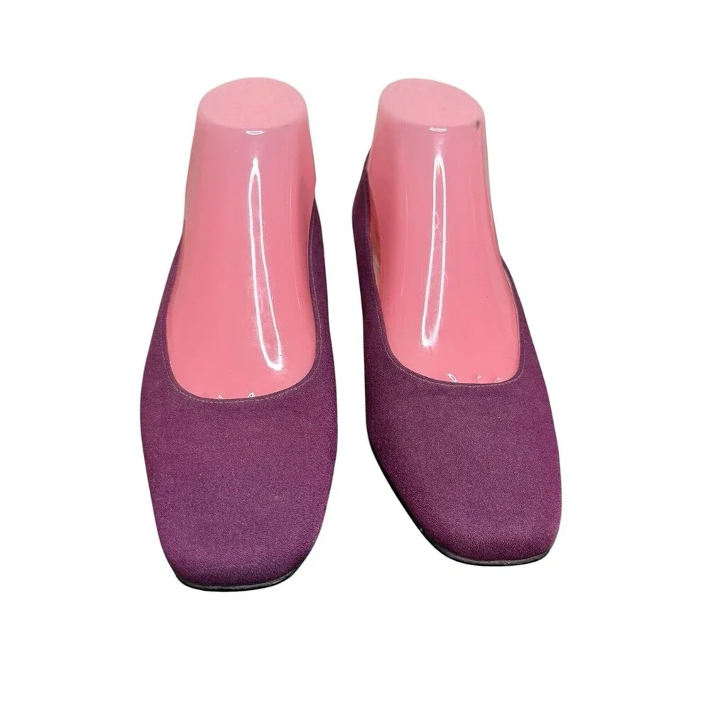 Naturalizer Women's Suede Wine Colored Block Heel Size 8M